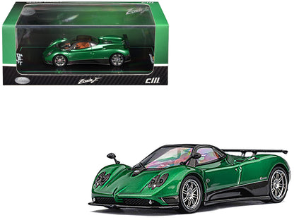 Pagani Zonda F Emerald Green Metallic with Moonroof 1/64 Diecast Model Car