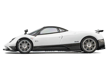 Pagani Zonda F Pearl White with Black Top 1/64 Diecast Model Car