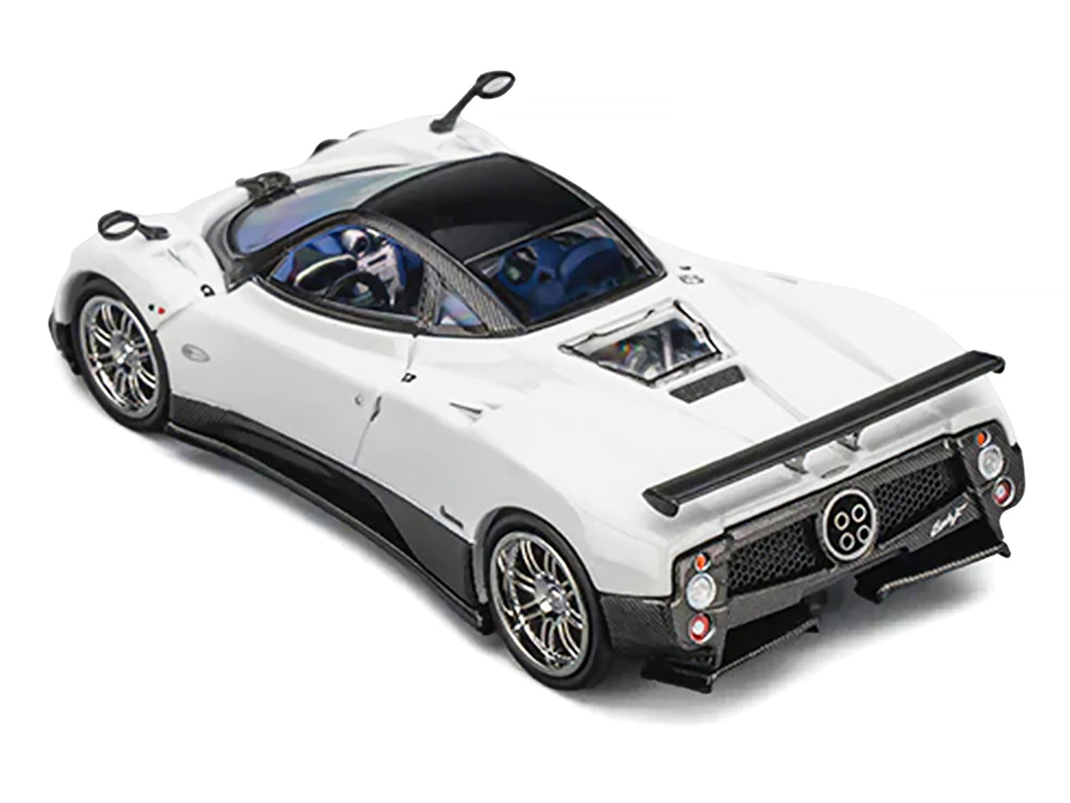 Pagani Zonda F Pearl White with Black Top 1/64 Diecast Model Car