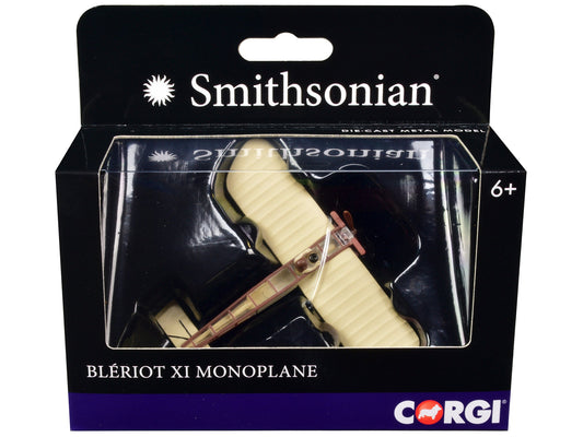 Bleriot XI Monoplane with Pilot Figure "Smithsonian" Series Diecast Model