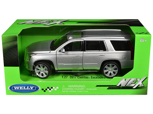 2017 Cadillac Escalade with Sunroof Silver Metallic 1/24-1/27 Diecast Model Car