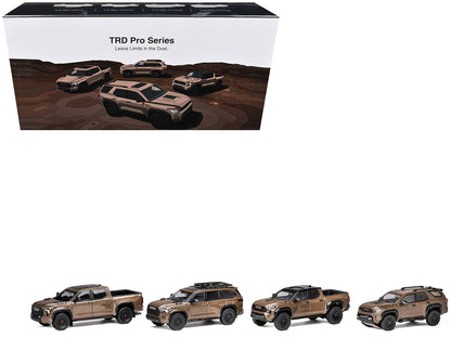 Toyota TRD PRO Mudbath 4 Car Set Limited Edition to 200 pieces Worldwide 1/64 Diecast Model Cars