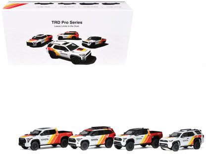 Toyota TRD PRO 4 Car Set Limited Edition to 500 pieces Worldwide 1/64 Diecast Model Cars