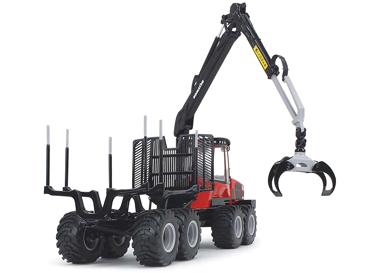 Komatsu 875.1 Forwarder Red and Black 1/32 Diecast Model