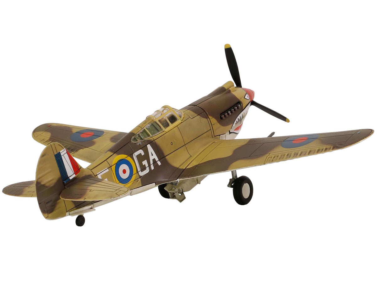 Curtiss P-40B Tomahawk MK IIB Aircraft Fighter "112 Squadron (Royal Air Force) AK402 GA-F North Africa" (October 1941) "WW2 Aircrafts Series" 1/72 Diecast Model