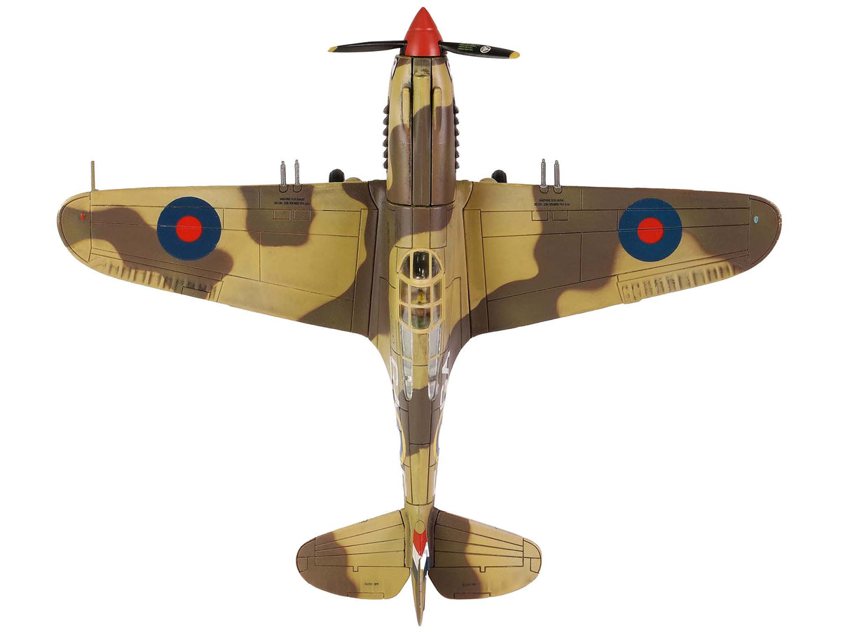 Curtiss P-40B Tomahawk MK IIB Aircraft Fighter "112 Squadron (Royal Air Force) AK402 GA-F North Africa" (October 1941) "WW2 Aircrafts Series" 1/72 Diecast Model