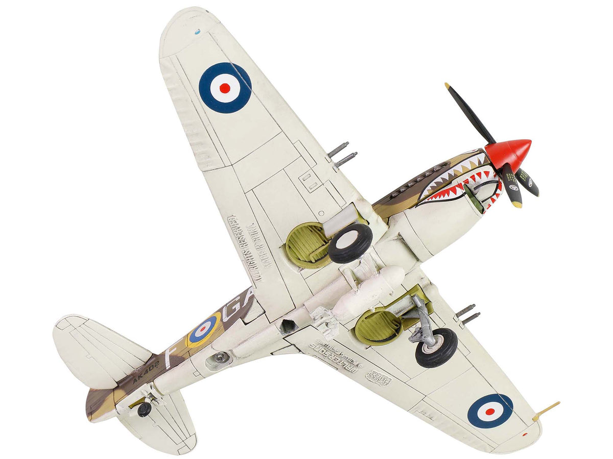 Curtiss P-40B Tomahawk MK IIB Aircraft Fighter "112 Squadron (Royal Air Force) AK402 GA-F North Africa" (October 1941) "WW2 Aircrafts Series" 1/72 Diecast Model