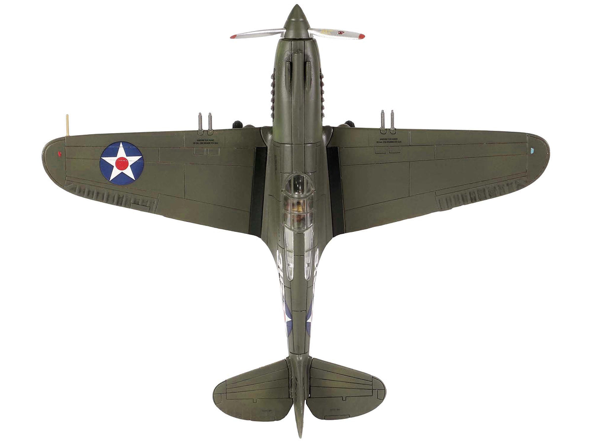 Curtiss P-40B HAWK 81A-2 (P-8127) Aircraft Fighter "47th Pursuit Squadron (15th Pursuit Group) Serial : 316/15P Hawaiian Islands Pearl Habor" (7 December 1941) "WW2 Aircrafts Series" 1/72 Diecast Model