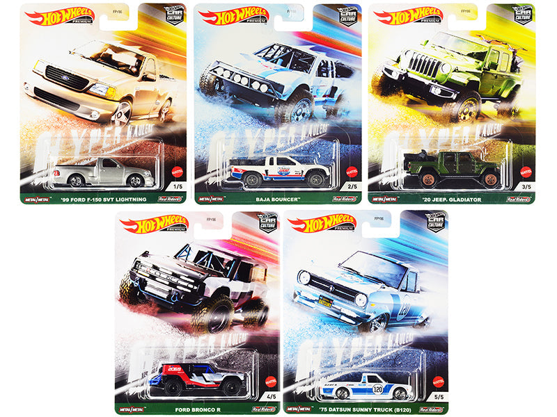 "Hyper Haulers" 5 piece Set "Car Culture" Series Diecast Model Cars