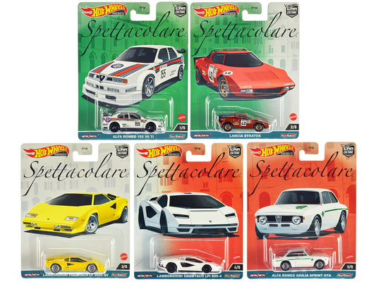 "Spettacolare" 5 piece Set "Car Culture" Series Diecast Model Cars
