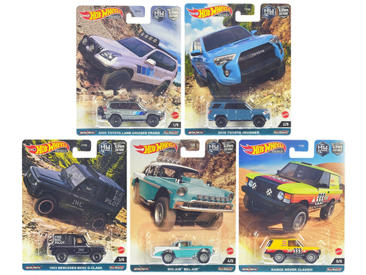 "HW Off Road" 5 piece Set "Car Culture" Series Diecast Model Cars