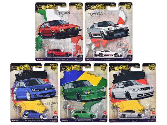 "World Tour" 5 piece Set "Car Culture" 2024 Series A Diecast Model Cars