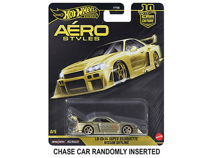 "Aero Styles" 5 piece Set "Car Culture 10th Anniversary" 2026 Series U Diecast Model Cars