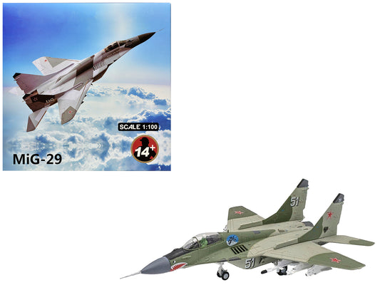 Mikoyan-Gurevich MiG-29 Fighter Aircraft "120th GvIAP Domna Airfield" (2001) Russian Air Force 1/100 Diecast Model Airplane