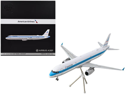 Airbus A321 Commercial Aircraft "American Airlines - Piedmont" (N581UW) White with Blue Stripes "Gemini 200" Series 1/200 Diecast Model Airplane