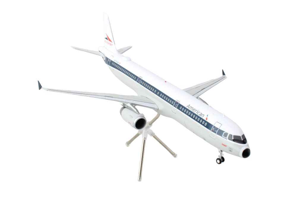 Airbus A321 Commercial Aircraft "American Airlines - Allegheny" (N579UW) White with Blue Stripes "Gemini 200" Series 1/200 Diecast Model Airplane