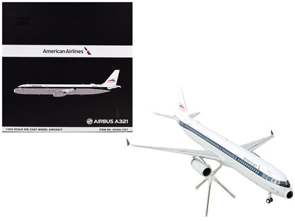 Airbus A321 Commercial Aircraft "American Airlines - Allegheny" (N579UW) White with Blue Stripes "Gemini 200" Series 1/200 Diecast Model Airplane