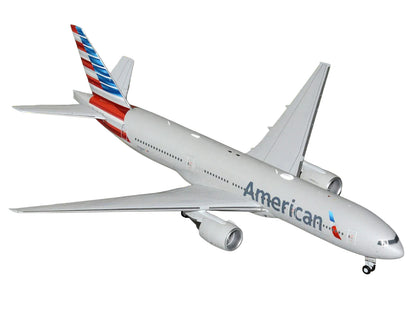 Boeing 777-200ER Commercial Aircraft "American Airlines" (N788AN) Silver with Striped Tail "Gemini 200" 1/200 Diecast Model Airplane