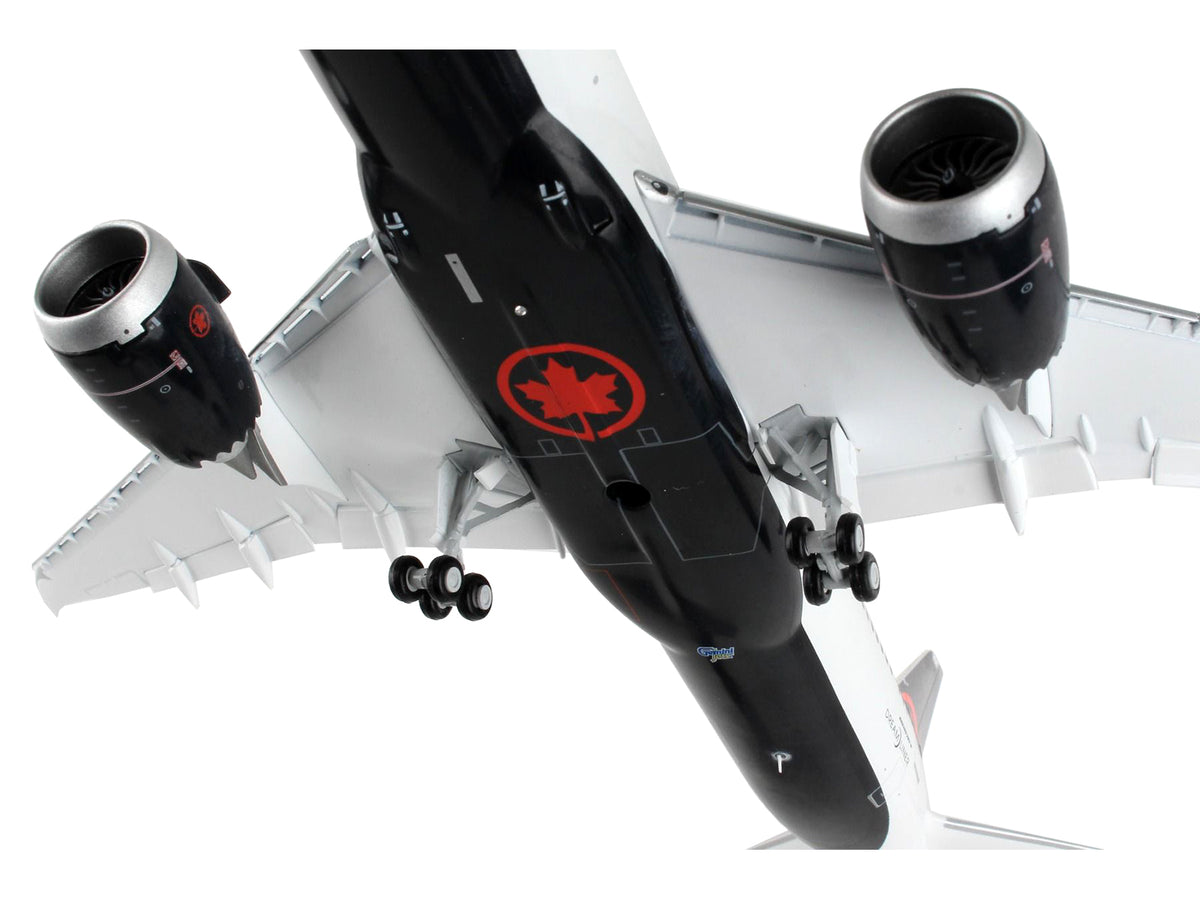 Boeing 787-9 Commercial Aircraft with Flaps Down "Air Canada" White with Black Tail "Gemini 200" Series 1/200 Diecast Model Airplane