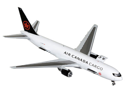 Boeing 767-300F Commercial Aircraft "Air Canada Cargo" (C-GXHM) White with Black Tail "Gemini 200 - Interactive Series" 1/200 Diecast Model Airplane