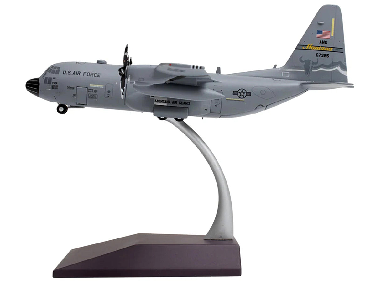 Lockheed C-130H3 Hercules Transport Aircraft "Montana Air National Guard Great Falls ANGB" United States Air Force "Gemini 200" Series 1/200 Diecast Model Airplane