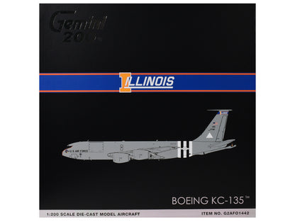 Boeing KC-135R Stratotanker Tanker Aircraft "Illinois Air National Guard" (63-7981) United States Air Force "Gemini 200" Series 1/200 Diecast Model