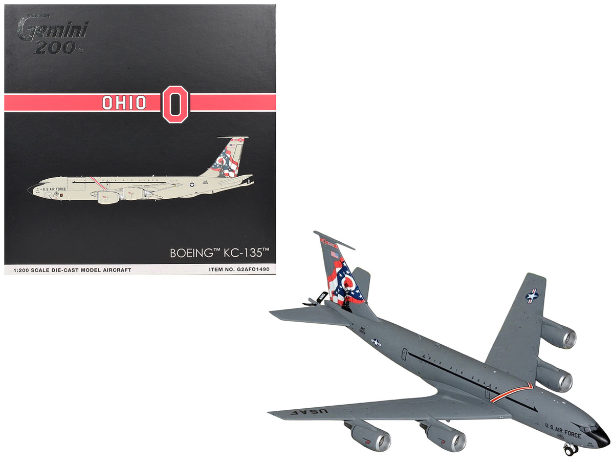 Boeing KC-135 Stratotanker Tanker Aircraft "63-8013 Ohio Air National Guard" United States Air Force "Gemini 200" Series 1/200 Diecast Model Airplane