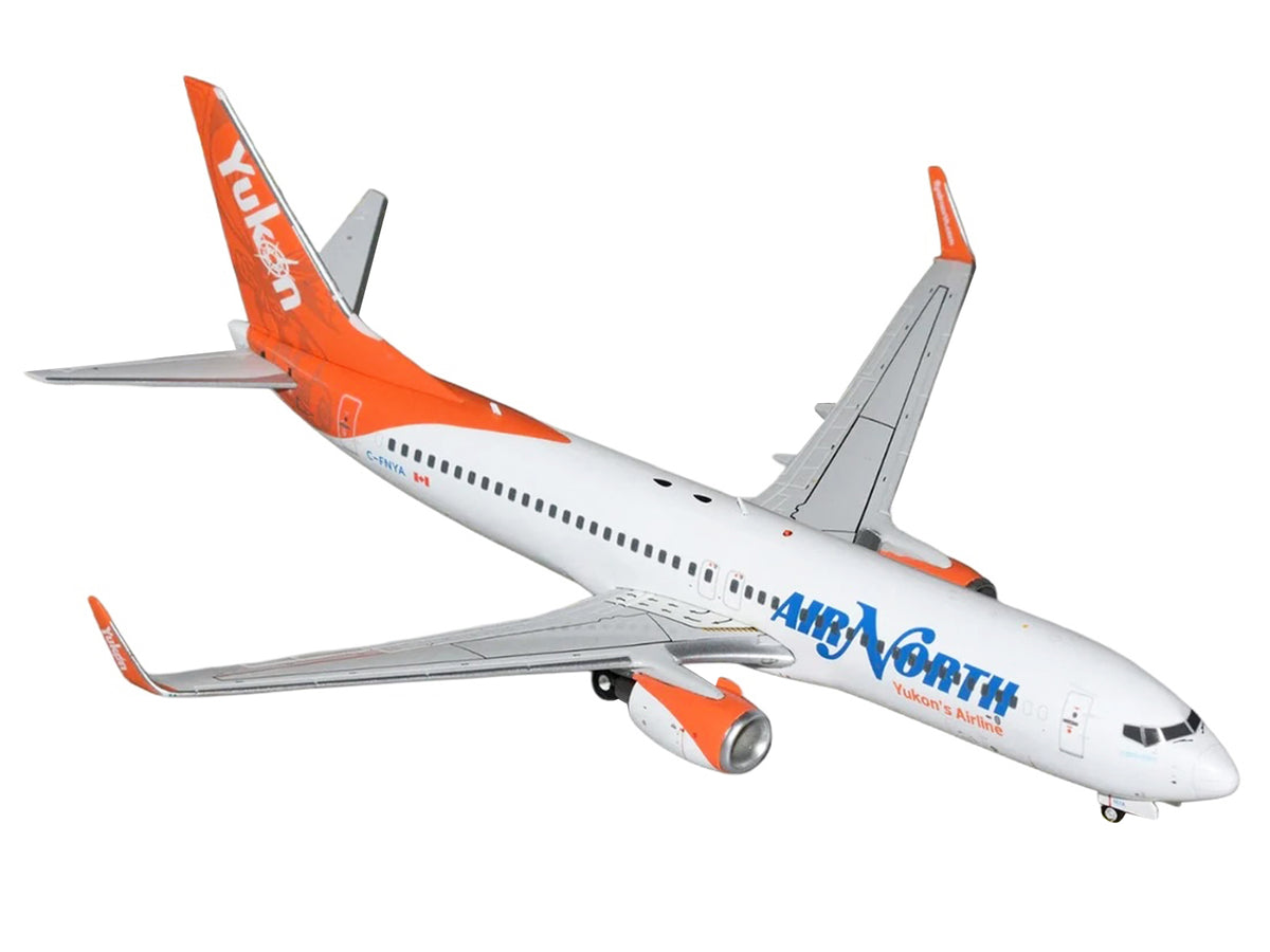Boeing 737-800 Commercial Aircraft "Air North" (C-FNYA) White with Orange Tail "Gemini 200" 1/200 Diecast Model