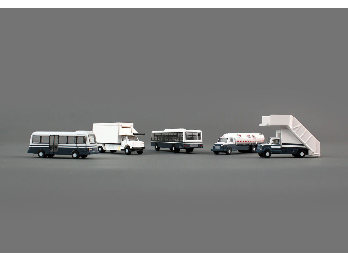 Airport Service Vehicles Set of 5 pieces "Gemini 200" Series Diecast Models