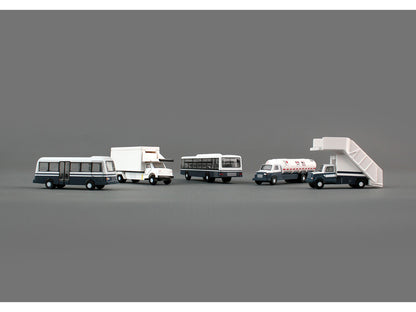 Airport Service Vehicles Set of 5 pieces "Gemini 200" Series Diecast Models