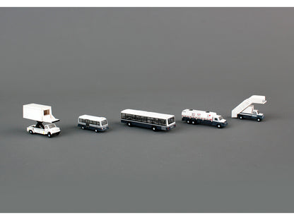 Airport Service Vehicles Set of 5 pieces "Gemini 200" Series Diecast Models