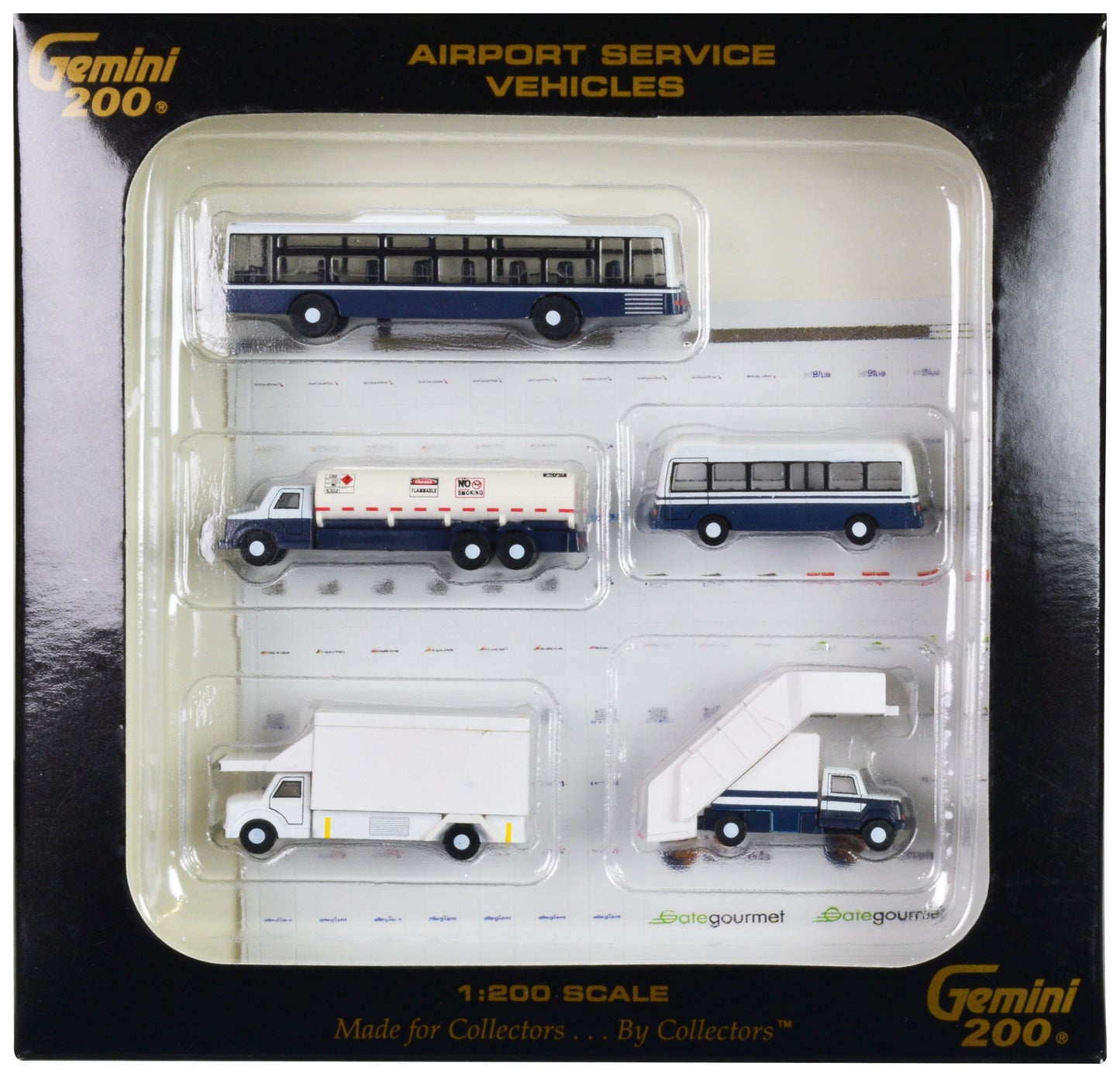 Airport Service Vehicles Set of 5 pieces "Gemini 200" Series Diecast Models