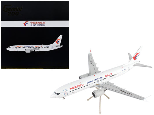 Boeing 737 MAX 8 Commercial Aircraft "China Eastern Airlines" White "Gemini 200" Series 1/200 Diecast Model Airplane