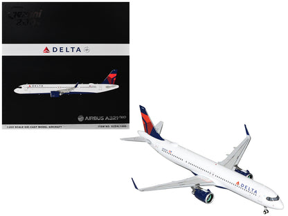Airbus A321neo Commercial Aircraft "Delta Air Lines" (N502DX) White with Blue and Red Tail "Gemini 200" 1/200 Diecast Model Airplane