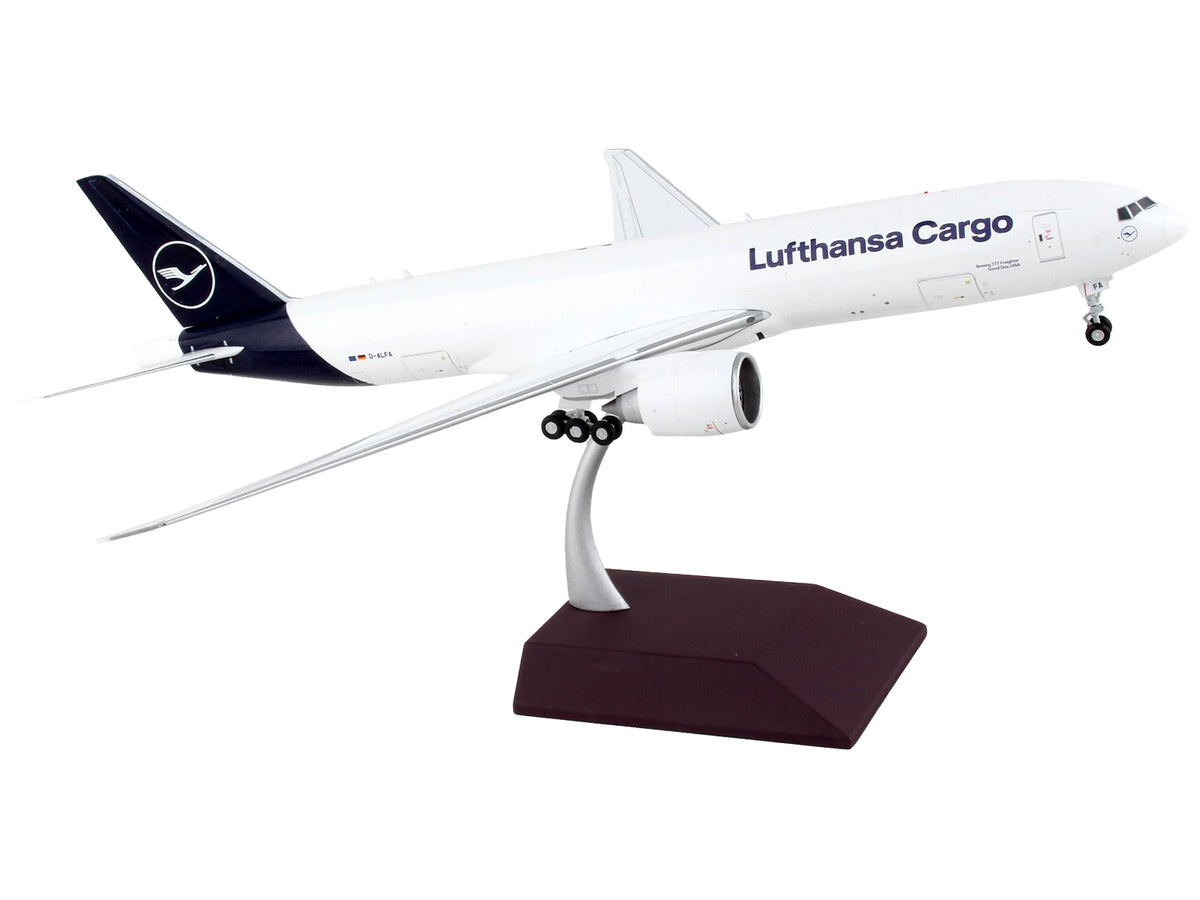 Boeing 777F Commercial Aircraft "Lufthansa Cargo" White with Blue Tail "Gemini 200 - Interactive" Series 1/200 Diecast Model Airplane