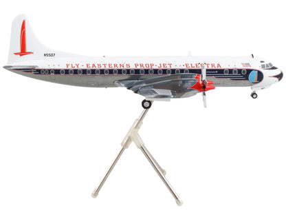 Lockheed L-188 Electra Commercial Aircraft "Eastern Air Lines" White with Blue Stripes "Gemini 200" Series 1/200 Diecast Model Airplane