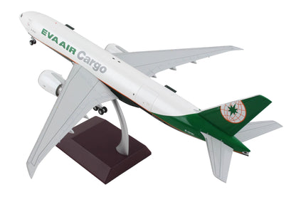Boeing 777F Commercial Aircraft "Eva Air Cargo" White with Green Tail "Gemini 200 - Interactive" Series 1/200 Diecast Model Airplane