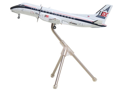Saab 340A Commercial Aircraft "Delta Connection - Business Express Airlines" (N749BA) White with Dark Blue and Red Stripes "Gemini 200" Series 1/200 Diecast Model