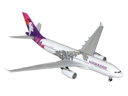 Airbus A330-200 Commercial Aircraft "Hawaiian Airlines" (N360HA) White with Purple Tail Graphics "Gemini 200" Series 1/200 Diecast Model Airplane