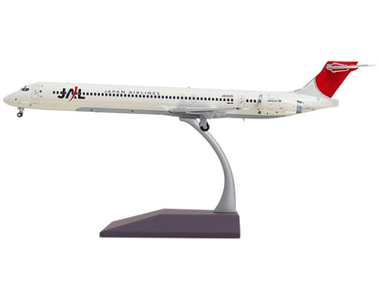 McDonnell Douglas MD-90 Commercial Aircraft "Japan Airlines" (JA002D) White with Red Tail "Gemini 200" Series 1/200 Diecast Model