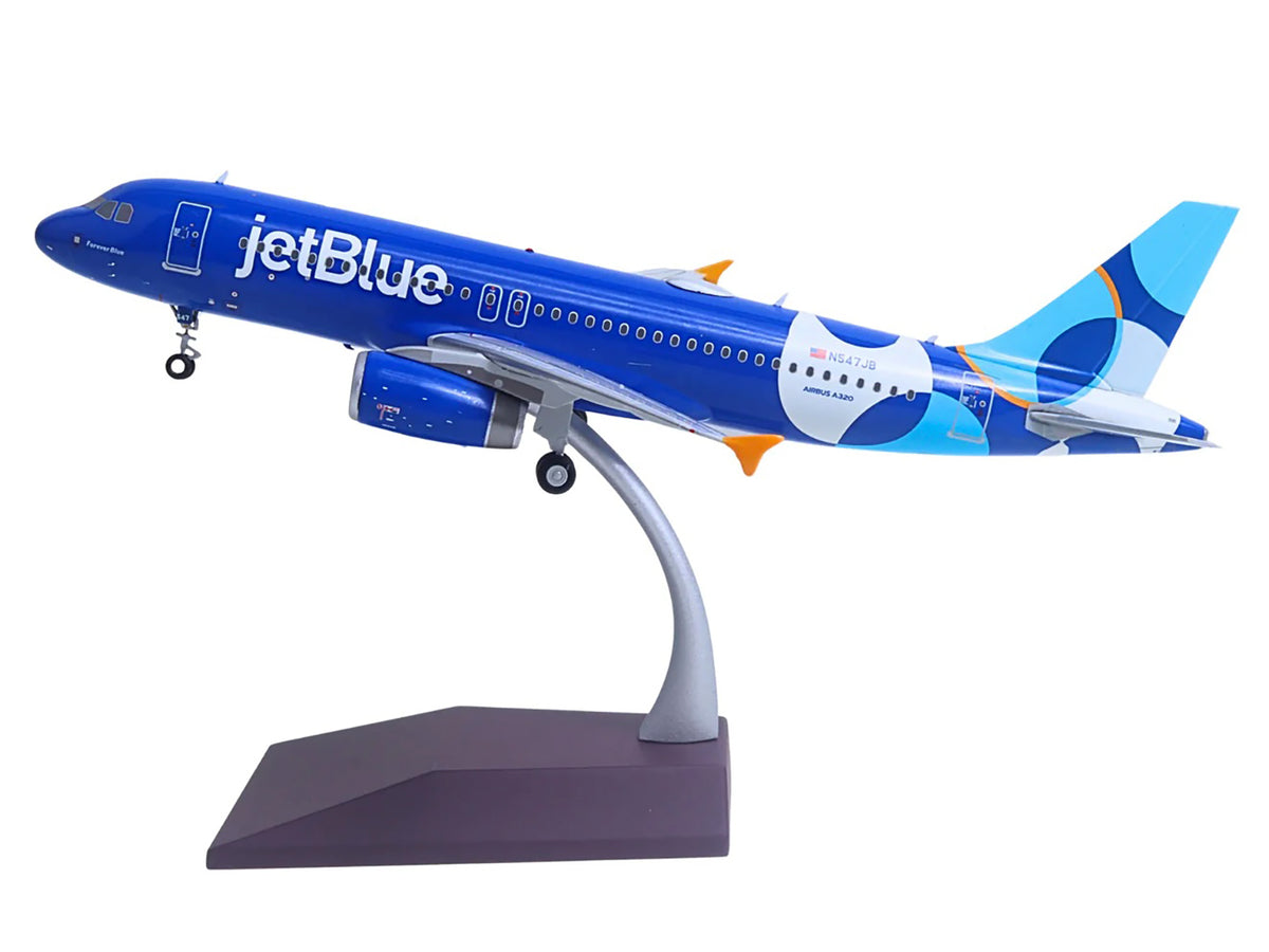 Airbus A320 Commercial Aircraft "JetBlue Airways - Forever Blue" (N547JB) Blue with Graphics "Gemini 200" Series 1/200 Diecast Model Airplane