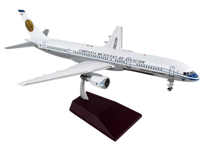 Boeing 757-200 Commercial Aircraft "Mexicana Retro Livery" (N380RM) White with Tail Graphics "Gemini 200" Series 1/200 Diecast Model Airplane