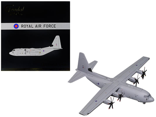 Lockheed C-130J Super Hercules Transport Aircraft "British Royal Air Force" Gray "Gemini 200" Series 1/200 Diecast Model Airplane