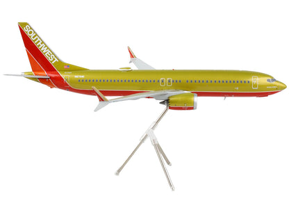 Boeing 737 MAX 8 Commercial Aircraft "Southwest Airlines" Gold and Red "Gemini 200" Series 1/200 Diecast Model Airplane