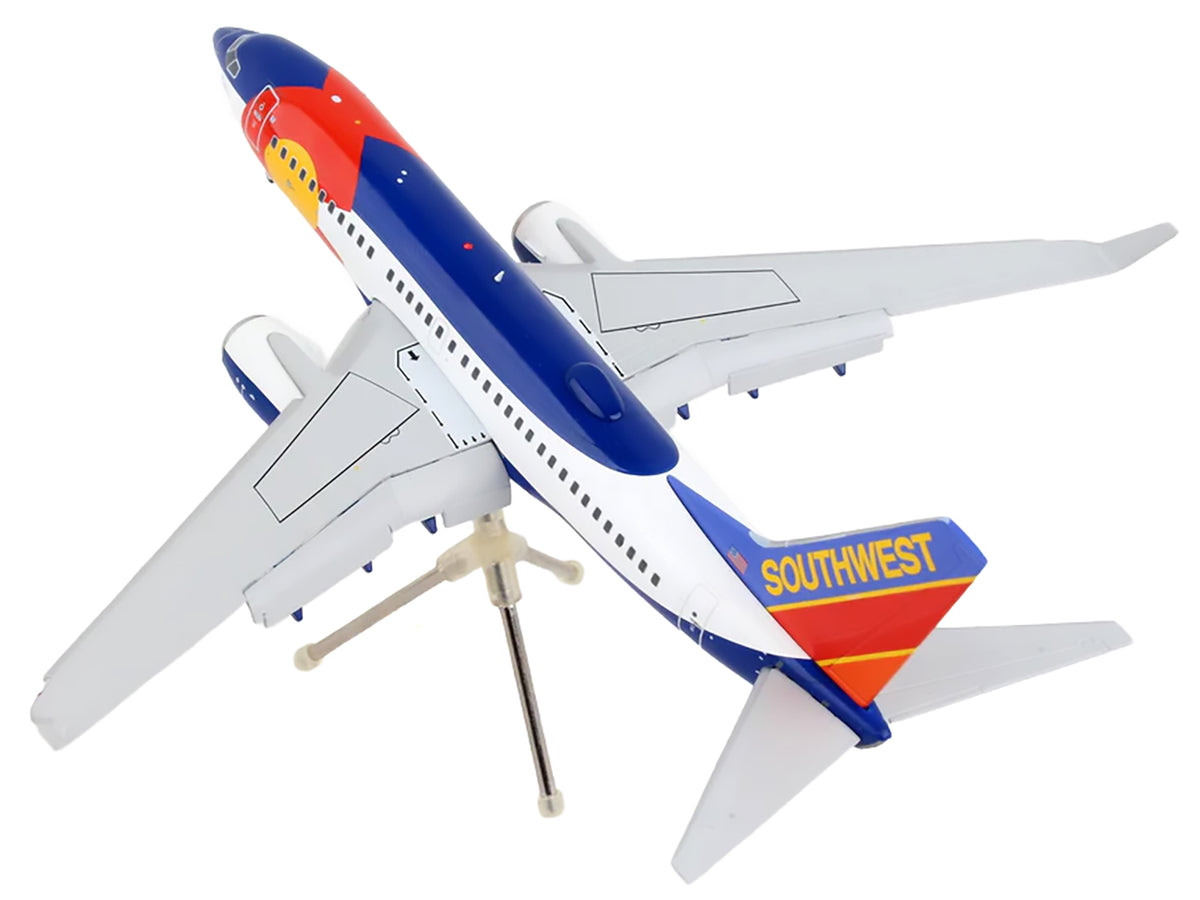 Boeing 737-700 Commercial Aircraft with Flaps Down Configuration "Southwest Airlines - Colorado One" (N230WN) White and Blue "Gemini 200" Series 1/200 Diecast Model Airplane