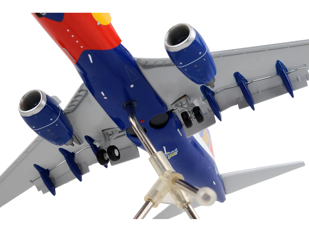 Boeing 737-700 Commercial Aircraft with Flaps Down Configuration "Southwest Airlines - Colorado One" (N230WN) White and Blue "Gemini 200" Series 1/200 Diecast Model Airplane