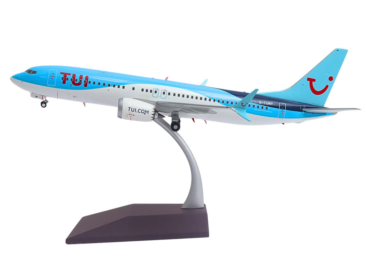 Boeing 737 MAX 8 Commercial Aircraft "TUI Airways" (G-TUMY) Blue and White "Gemini 200" Series 1/200 Diecast Model Airplane