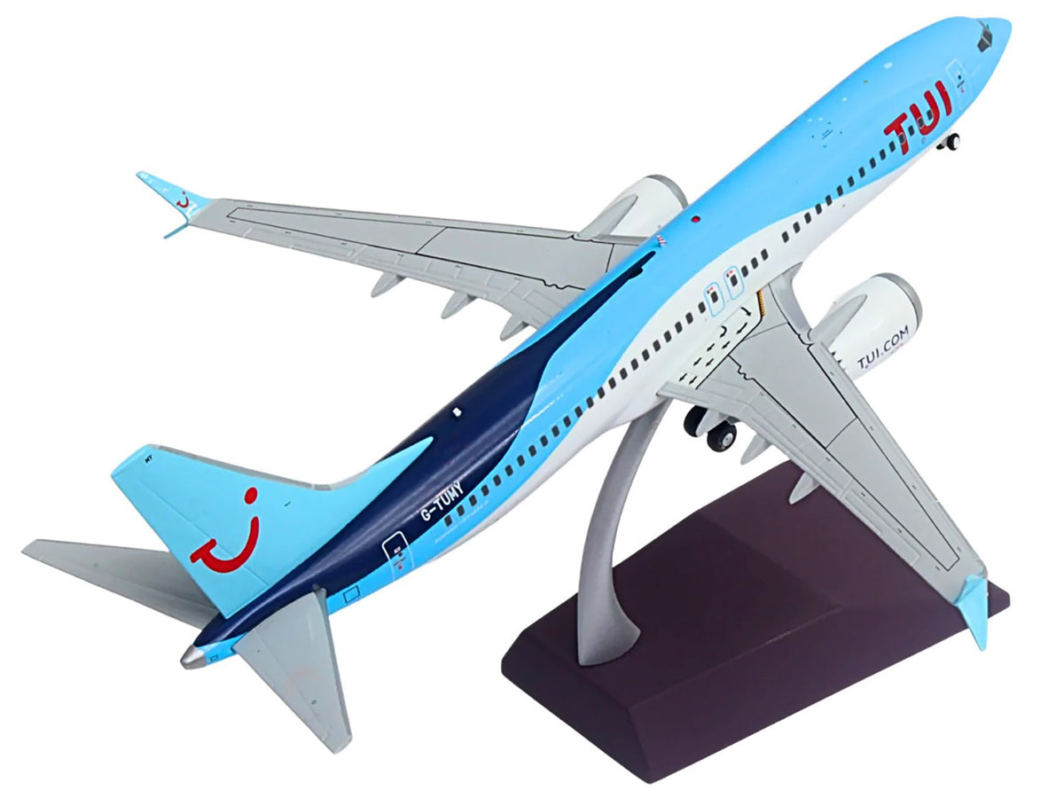 Boeing 737 MAX 8 Commercial Aircraft "TUI Airways" (G-TUMY) Blue and White "Gemini 200" Series 1/200 Diecast Model Airplane