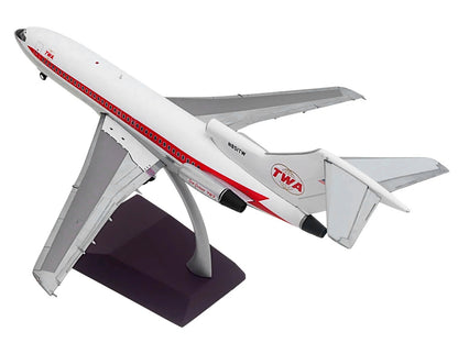 Boeing 727-100 Commercial Aircraft "Trans World Airlines (TWA)" (N851TW) White with Red Stripes "Gemini 200" Series 1/200 Diecast Model Airplane