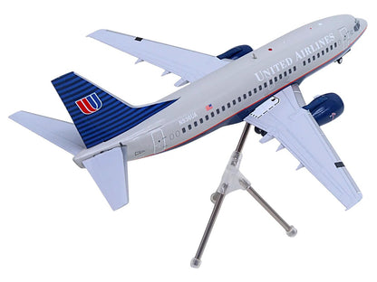 Boeing 737-500 Commercial Aircraft "United Airlines - Classic 737 Series" (N936UA) Gray with Blue Tail "Gemini 200" Series 1/200 Diecast Model Airplane
